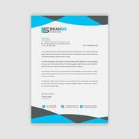 professionell kreativ enkel företag och företags- modern brev mall design vektor
