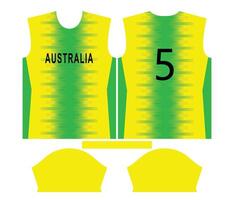 Australien Kricket Mannschaft Sport Kind Design oder Australien Kricket Jersey Design vektor