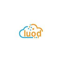 Cloud-Logo-Vektor-Design-Vorlage vektor