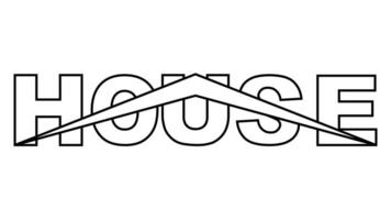 Haus Logo Symbol echt Nachlass Konstruktion, Haus Dach die Architektur vektor