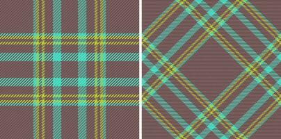 pläd sömlös vektor av kolla upp tyg textur med en mönster textil- bakgrund tartan.