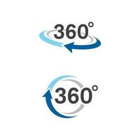 360 cirkel vektor ikon design illustration