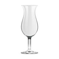 realistisk tömma cocktail glas isolerat på vit bakgrund vektor