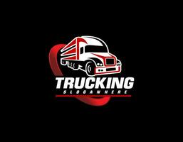 Semi-LKW-Logo-Design-Vektor vektor