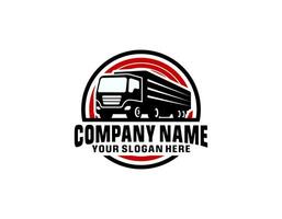 en mall av lastbil logotyp, frakt logotyp, leverans frakt lastbilar, logistisk logotyp vektor