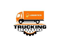 Semi-Truck-Logo-Emblem-Logo-Vorlage vektor