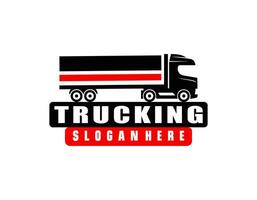 logistik bil lastbil transport ordmärke logotyp design vektor ikon illustrationer.