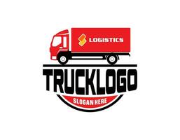 LKW-Logo-Vorlage, perfektes Logo für Unternehmen im Zusammenhang mit der Automobilindustrie vektor