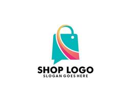 online Einkaufen Logo Design Vorlage vektor