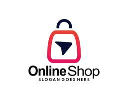 online Einkaufen Logo Design Vorlage vektor