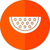 Wassermelonen-Vektor-Icon-Design vektor
