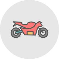 Motorrad-Vektor-Icon-Design vektor