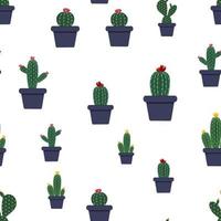 kaktus sömlösa mönster bakgrund vektorillustration. eps10 vektor