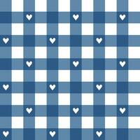 Marine Blau Plaid Muster Hintergrund. Plaid Muster Hintergrund. Plaid Hintergrund. nahtlos Muster. zum Hintergrund, Dekoration, Geschenk Verpackung, Gingham Tischdecke, Decke, Schottenstoff, Mode Stoff drucken. vektor