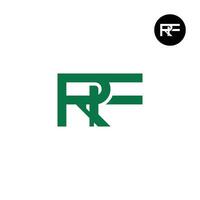 Brief rf Monogramm Logo Design vektor