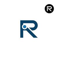 brev ri ir monogram logotyp design vektor