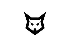 kreativ und Fachmann Fuchs Gesicht Logo Design Vorlage auf Weiß Hintergrund vektor