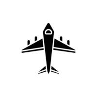 Flugzeug Symbol. solide Symbol vektor