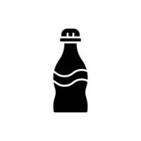 Flasche Symbol. solide Symbol vektor