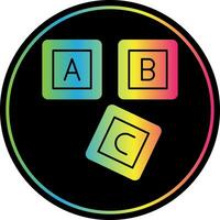 ABC blockera vektor ikon design
