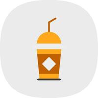 Eiskaffee-Vektor-Icon-Design vektor