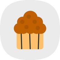 Muffin-Vektor-Icon-Design vektor