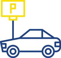 Parkplatz-Vektor-Icon-Design vektor