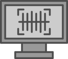 Barcode-Vektor-Icon-Design vektor