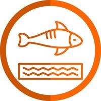 Fisch-Vektor-Icon-Design vektor