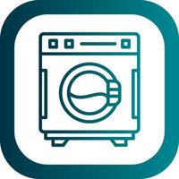 Waschmaschine-Vektor-Icon-Design vektor