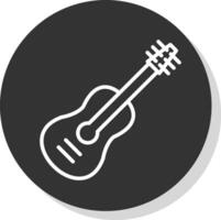 Gitarren-Vektor-Icon-Design vektor