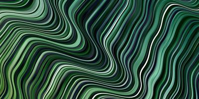 ljusblå, grön vektorbakgrund med linjer. helt ny färgglad illustration med böjda linjer. mönster för broschyrer, broschyrer. vektor