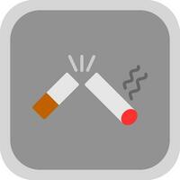 bruten cigarett vektor ikon design