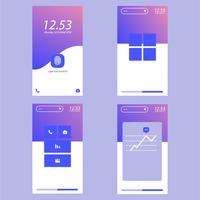 diagrammer ui kit vektor