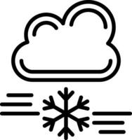 Schneesturm Vektor Symbol Design