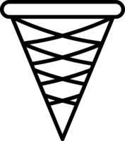 Eis Sahne Kegel Vektor Symbol Design