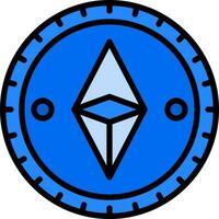 ethereum mynt vektor ikon design