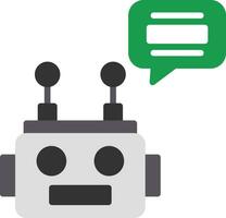 Chatbot-Vektor-Icon-Design vektor