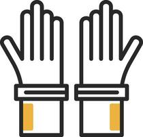 Handschuhe-Vektor-Icon-Design vektor