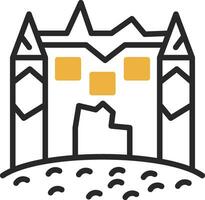 Eis Schloss Vektor Symbol Design