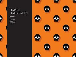 Halloween glücklich Vektor Element Grusel Oktober Karikatur böse verfolgt Kürbis einladen Party Monster- Kunst