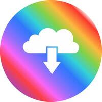 Cloud-Download-Vektorsymbol vektor