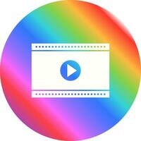 Video-Player-Vektorsymbol vektor