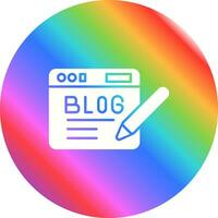 Blog-Vektor-Symbol vektor