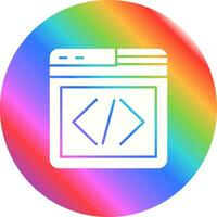 Vektorsymbol für die Webprogrammierung vektor