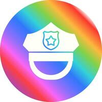 Polizeihut-Vektorsymbol vektor