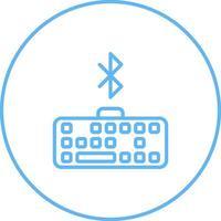 Bluetooth Tastatur Vektor Symbol