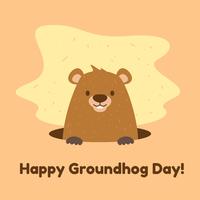 Glad Groundhog Day vektor