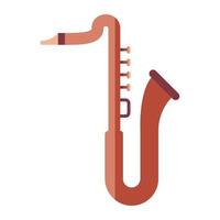 saxofon instrument ikon design vektor