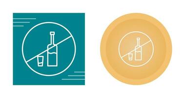 Vektorsymbol für keine Getränke vektor